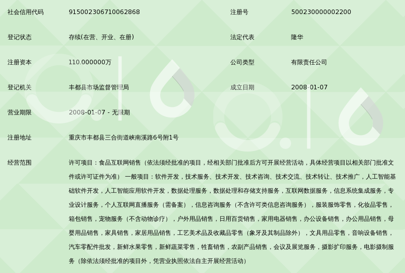 重庆市口碑网络科技